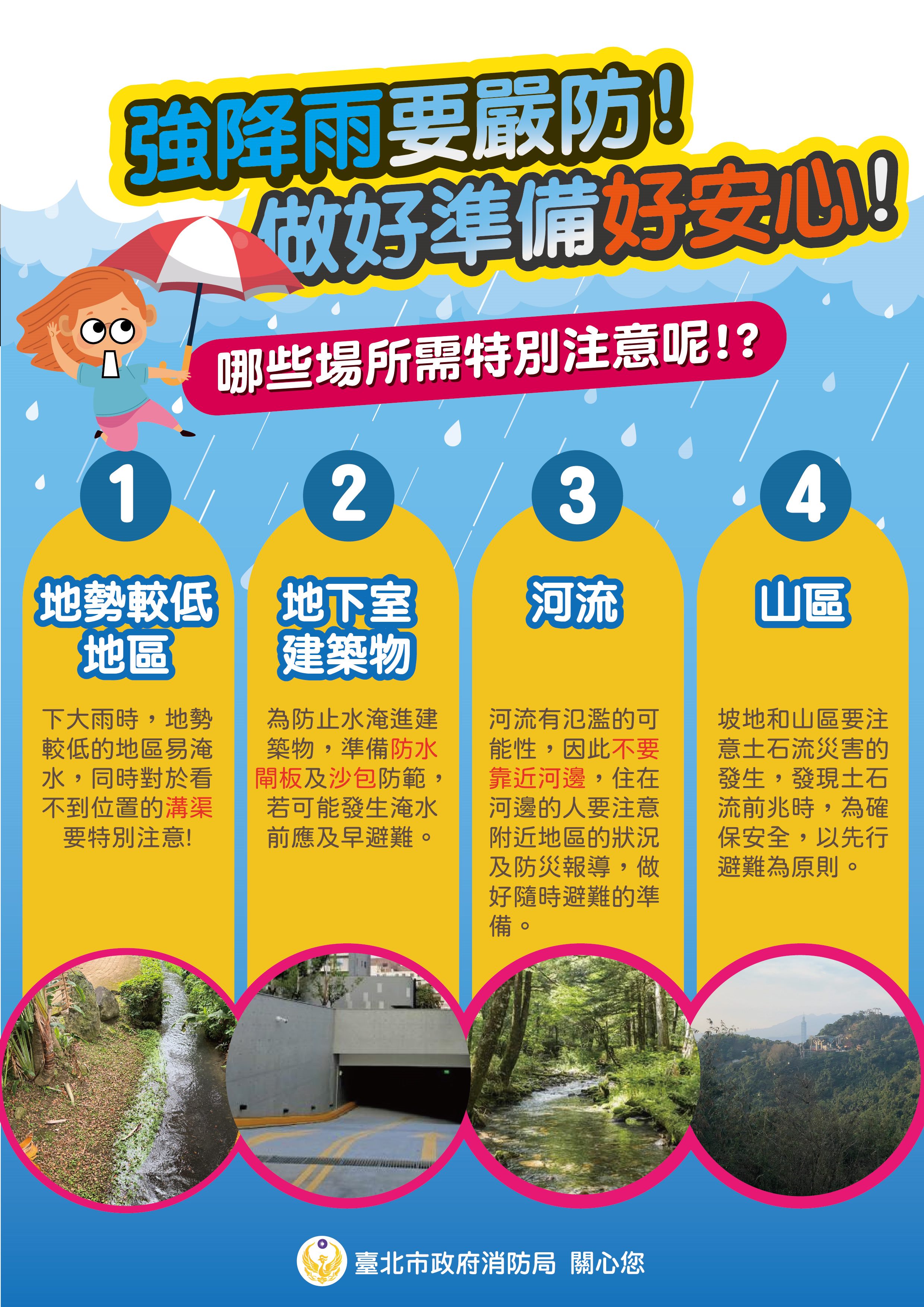 防汛宣導圖片-強降雨