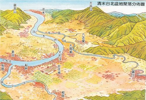 瑠公圳與後村圳所構成的大台北盆地開發圖像