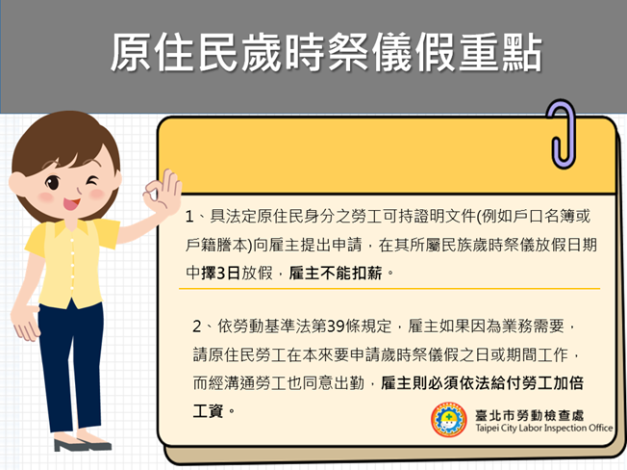 歲時祭儀假重點說明