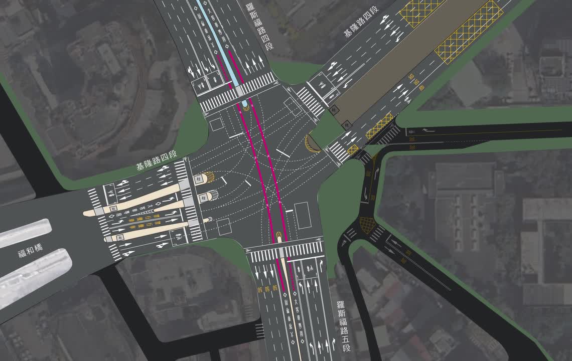 羅斯福路與基隆路口正交路型動線宣導