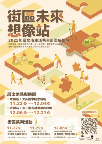 2025年臺北市生活巷弄計畫成果展「街區未來想像站」