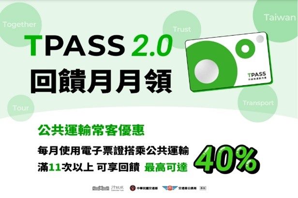 TPASS 2.0公共運輸常客優惠回饋宣導圖1