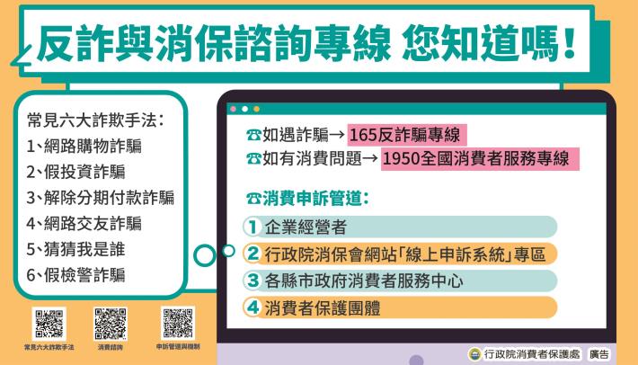 06-反詐與消保諮詢專線