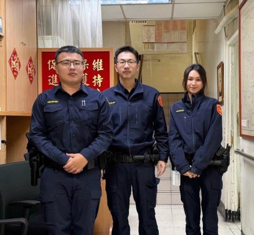 警員費品涵、 陳奕宏、 楊伯軒