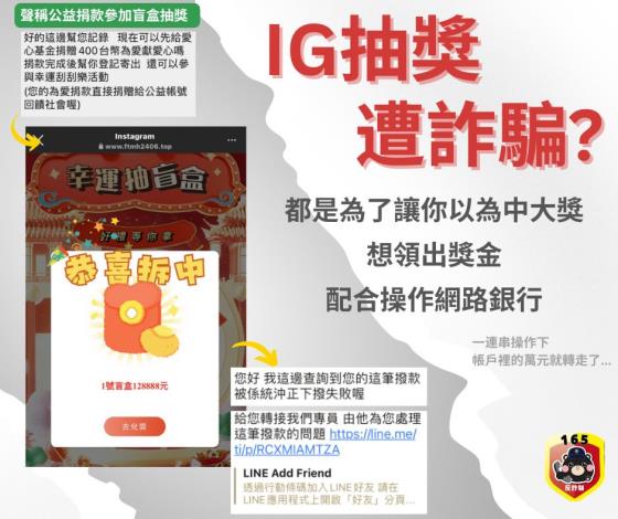 IG盲盒抽獎詐騙