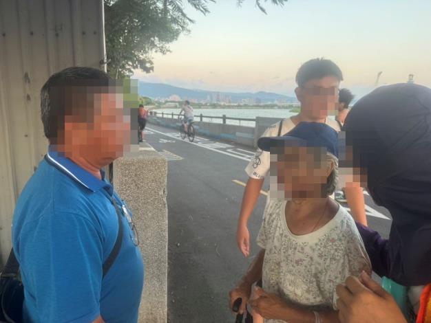 北投分局長安派出所警員陳孟宏積極協助民眾尋獲走失的老母親