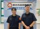 內湖派出所副所長鍾佳潔(左)、警員林書銘(右) 