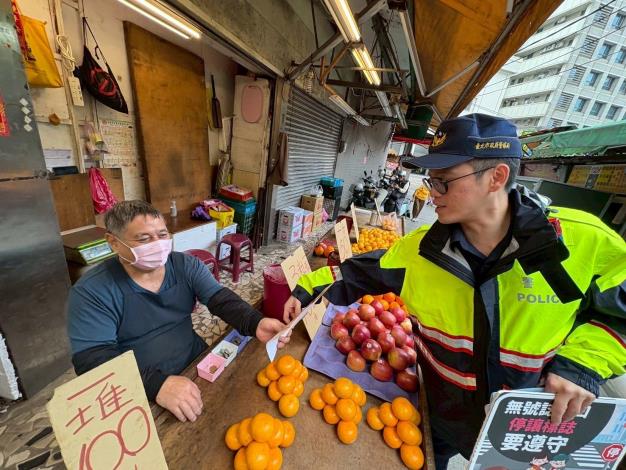 文山第二分局至景美、興隆、興德等傳統市場宣導
