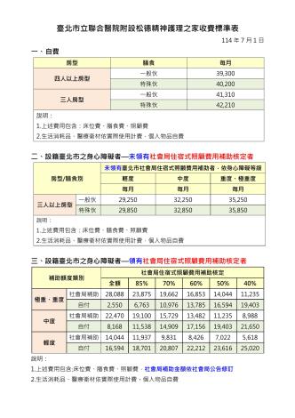 收費一覽表公告用_1140701