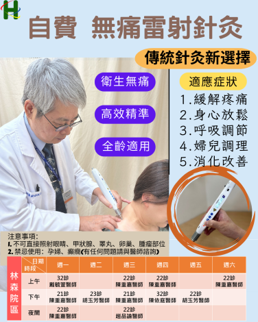 中醫無痛雷射針灸海報v1
