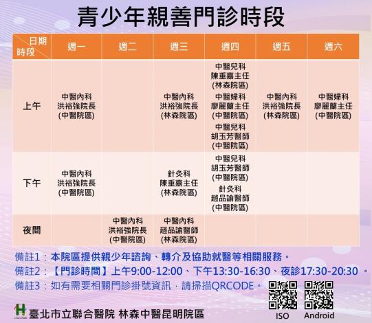 青少年友善門診