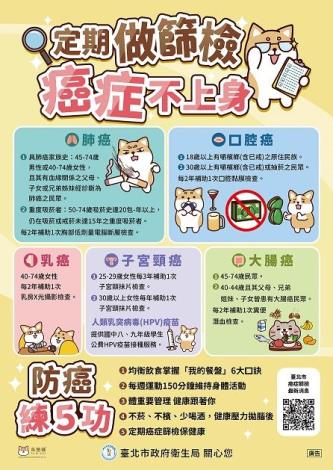 癌症年齡資格海報