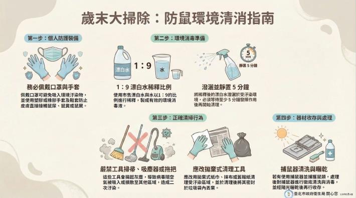 歲末大掃除 防鼠環境清消指南