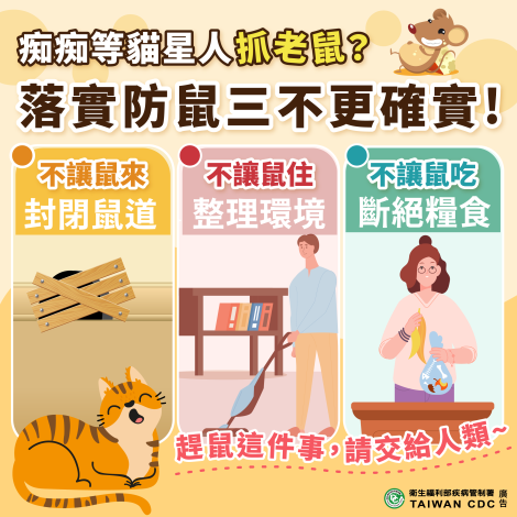 落實防鼠三不更確實