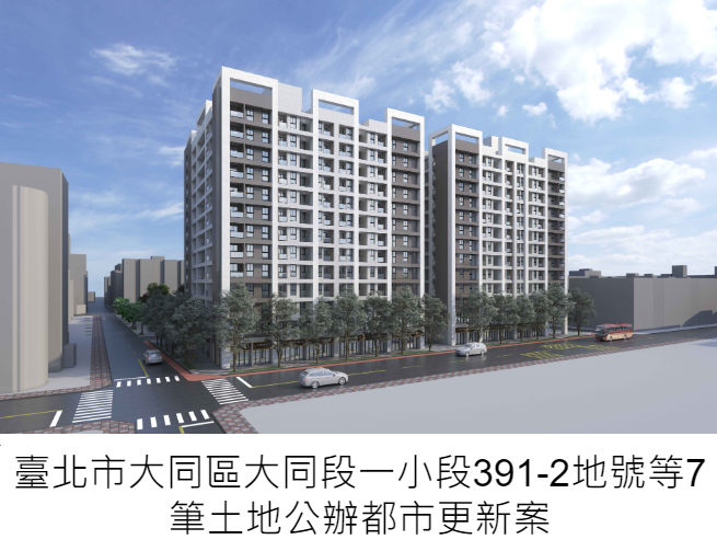 臺北市大同區大同段一小段391-2地號等7筆土地公辦都市更新案