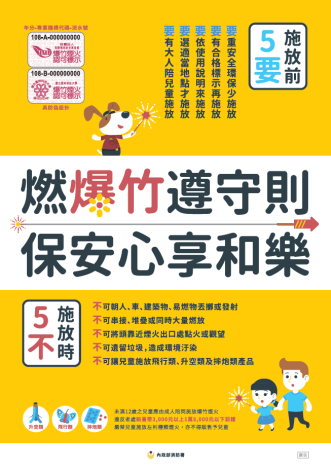 爆竹煙火選購安全宣導(海報)
