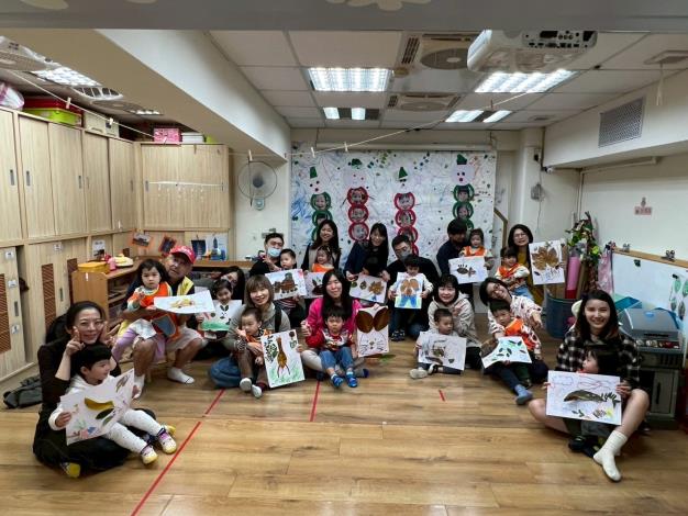 親子的葉子創意秀