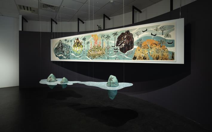 圖說4_ 展場作品《洪水過後就有島嶼》