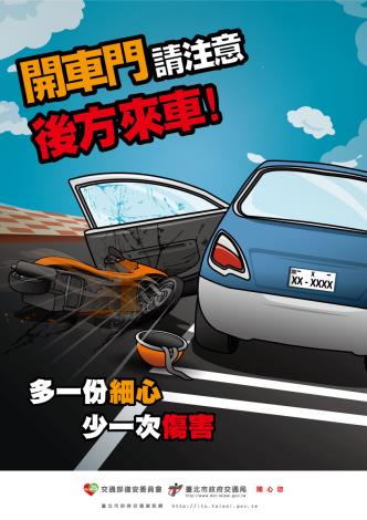 開車門請注意後方來車~
