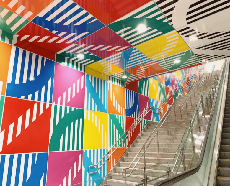 New public art installation at MRT Banqiao Station