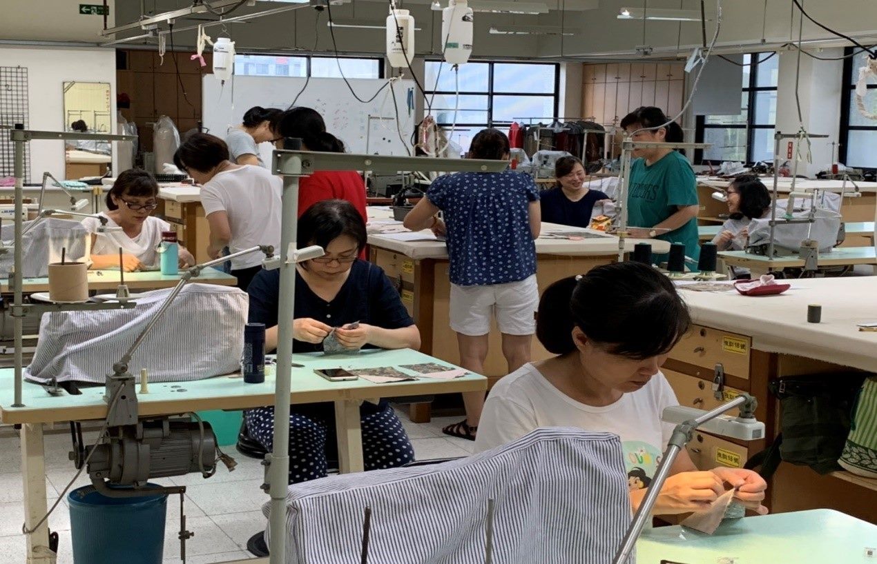 Vocational training class in session.