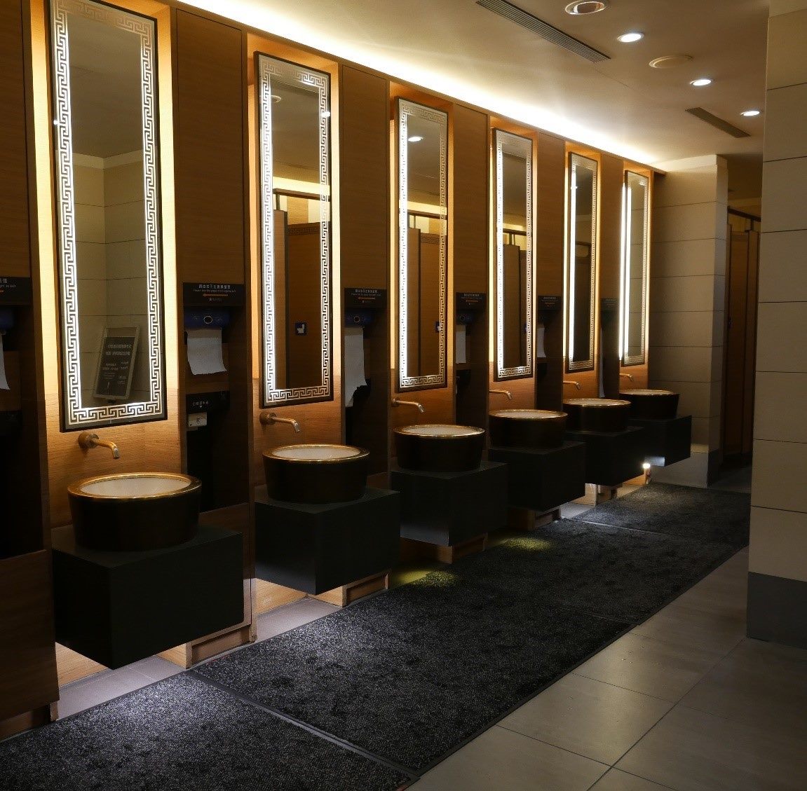 One of the restrooms winning the award.