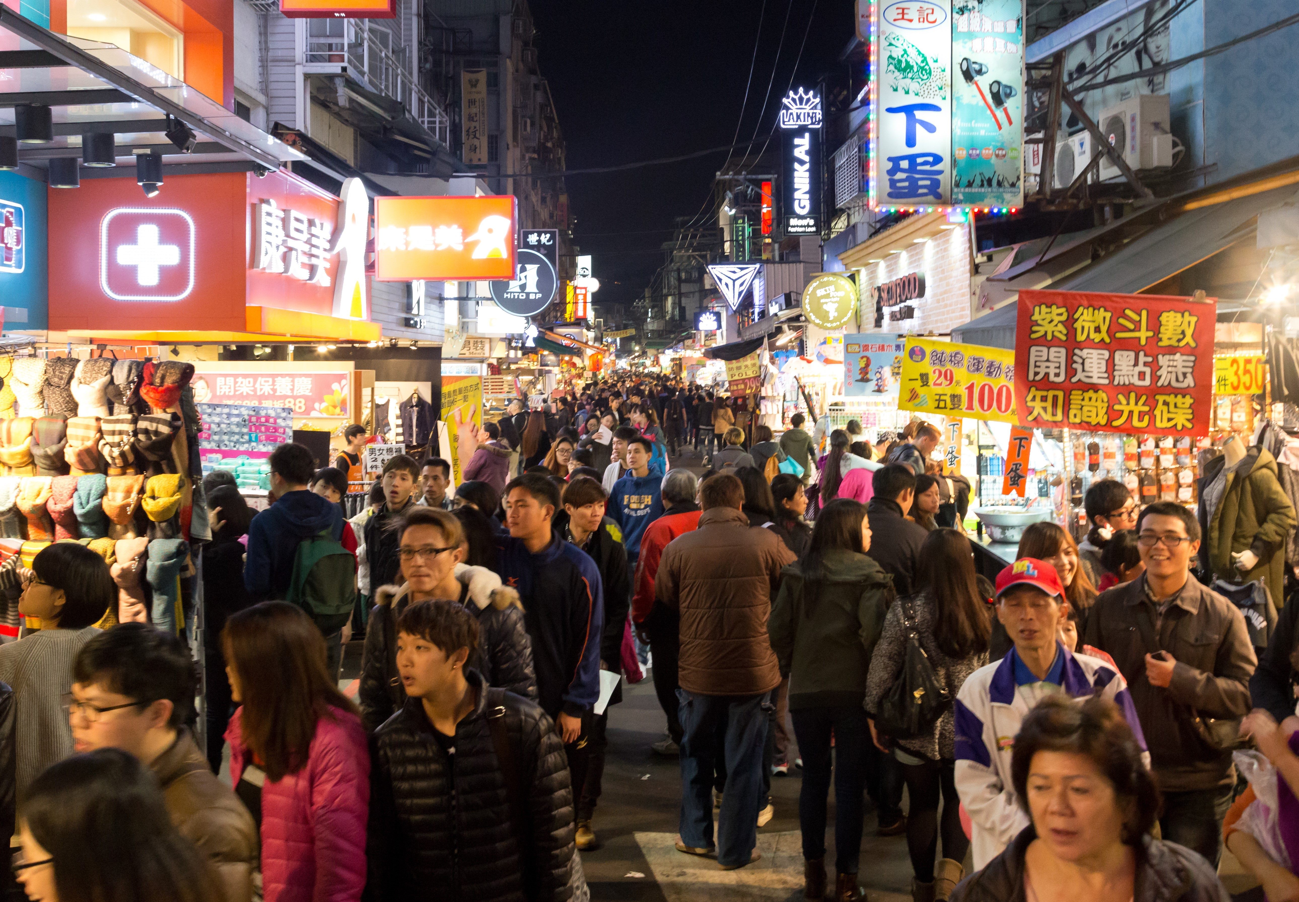 A local night market