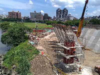 An outdoor construction site