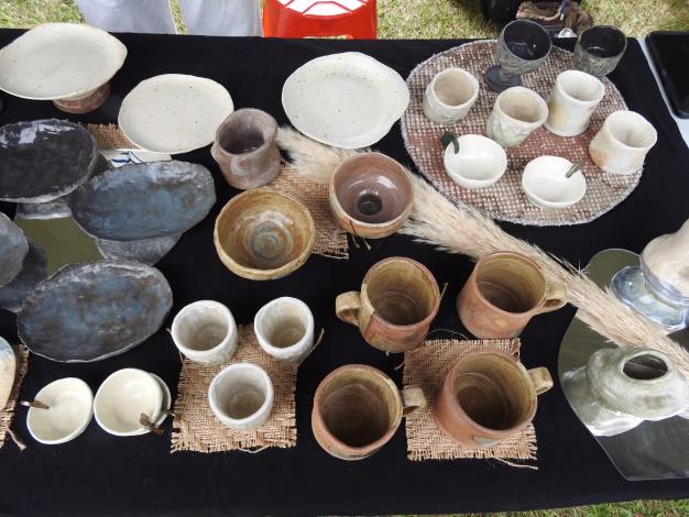 Products at the flea market