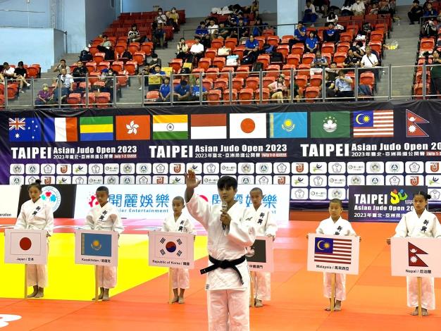 Athletes attending the Taipei Asian Judo Open 2023