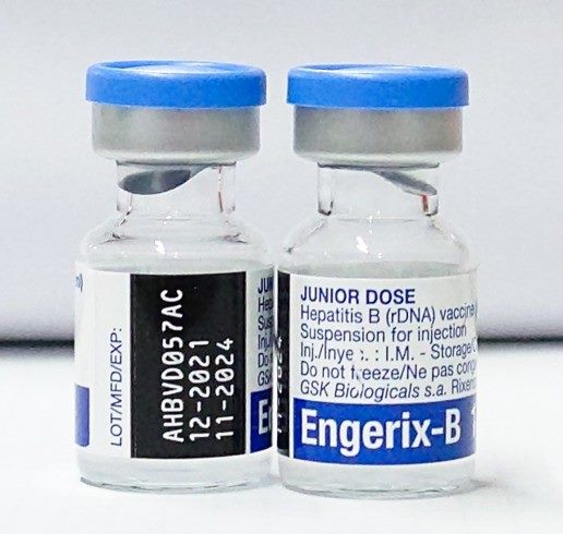 B型肝炎疫苗示意圖