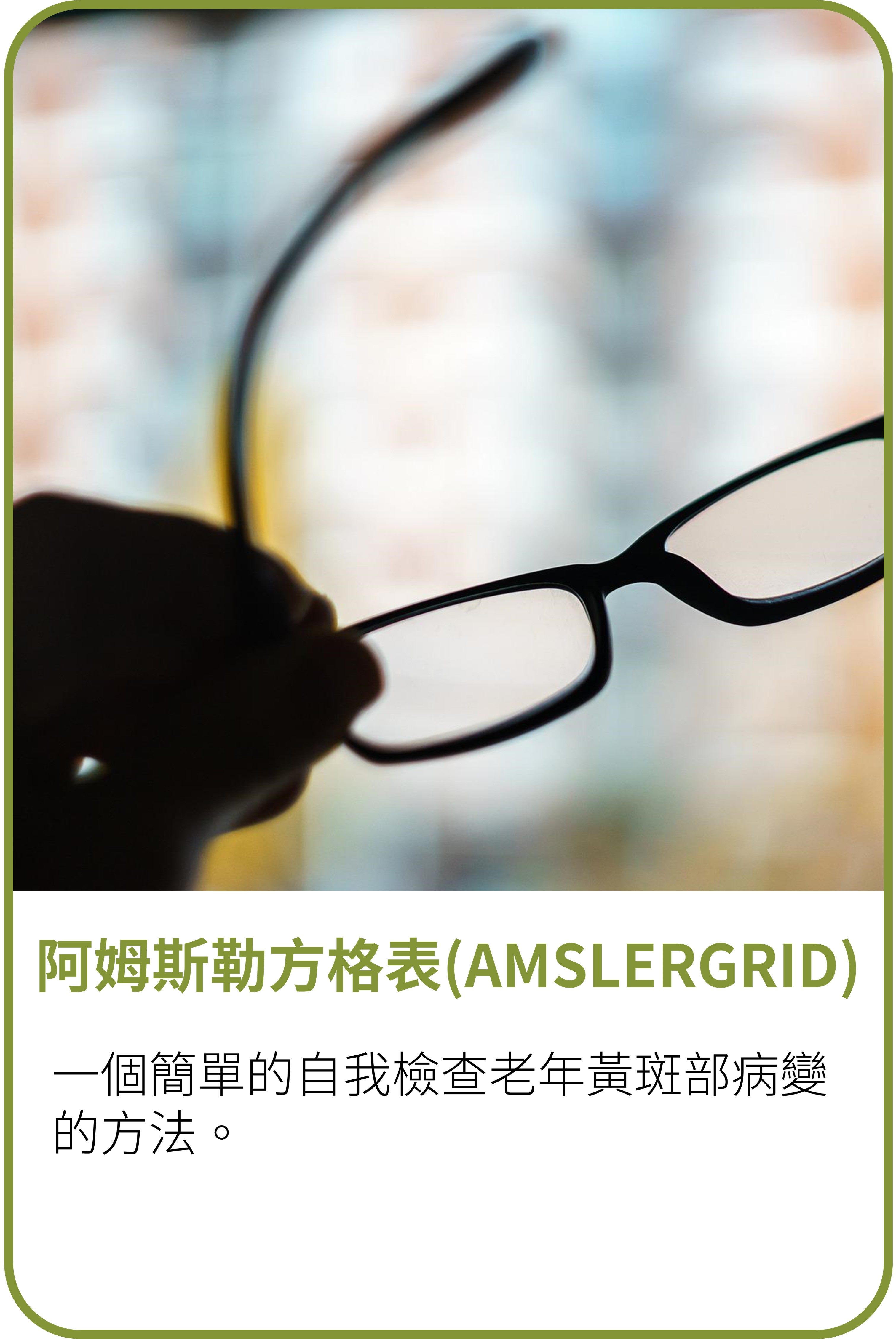 阿姆斯勒方格表(AMSLER GRID)