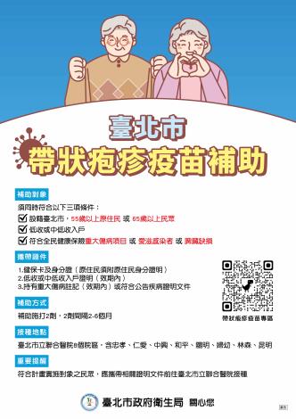 帶狀疱疹疫苗海報