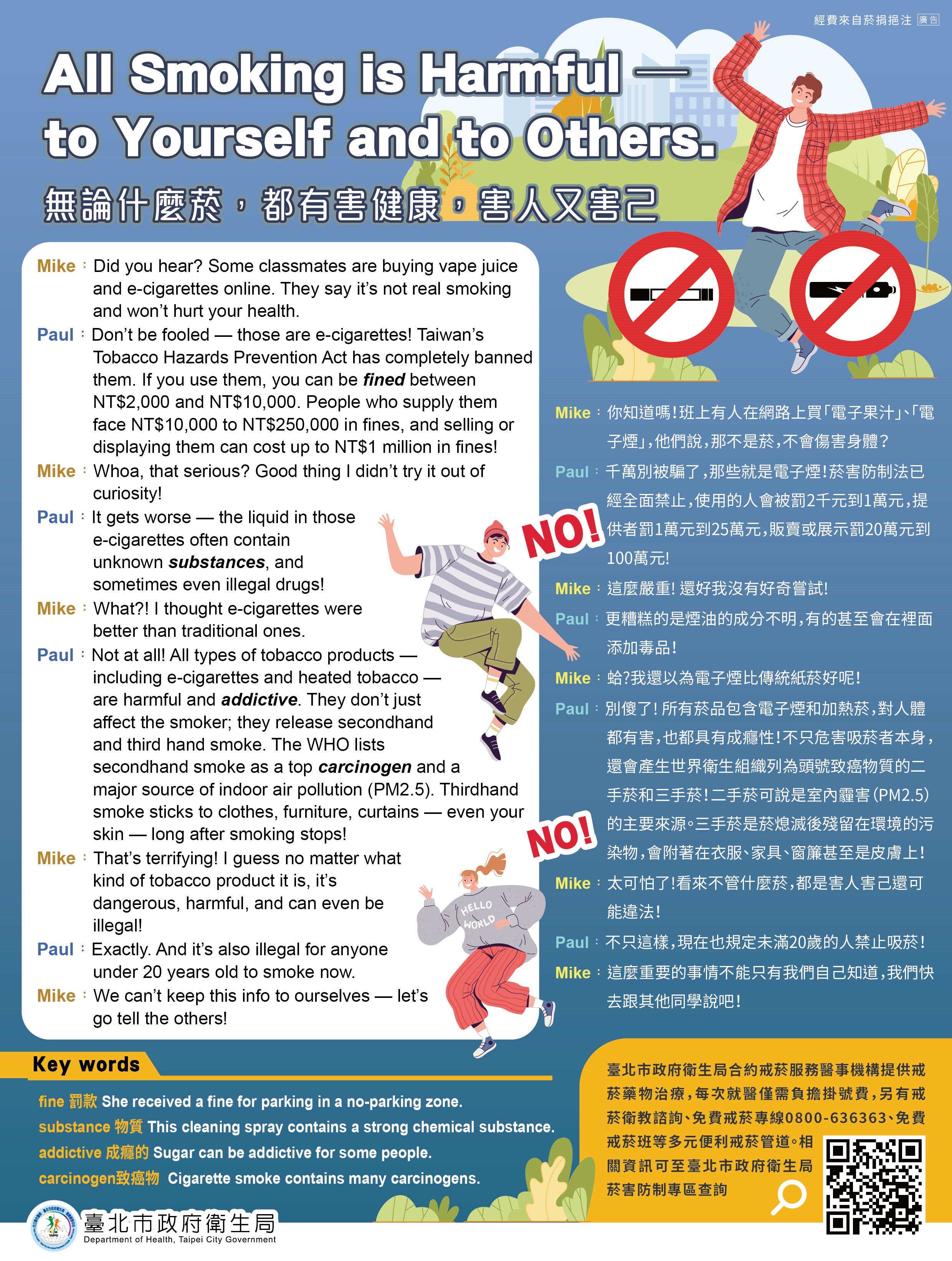 無論什麼菸 都有害健康 害人又害己