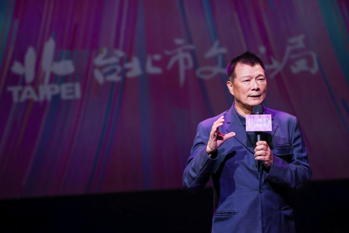 臺北市政府文化局局長蔡詩萍說明第一屆臺北戲劇獎終於邁入新的里程碑