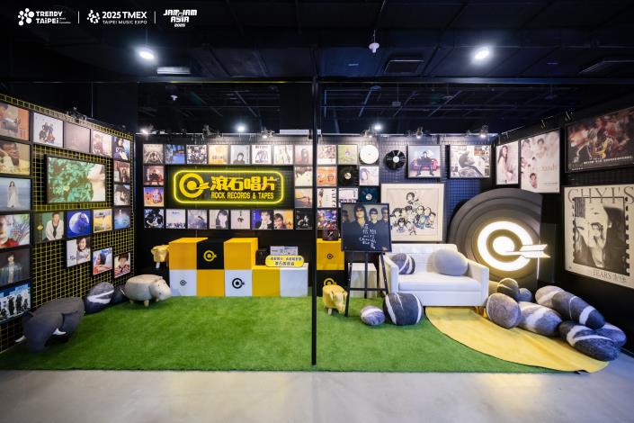 音樂產業夥伴展區網羅滾石唱片等重量級唱片經紀公司