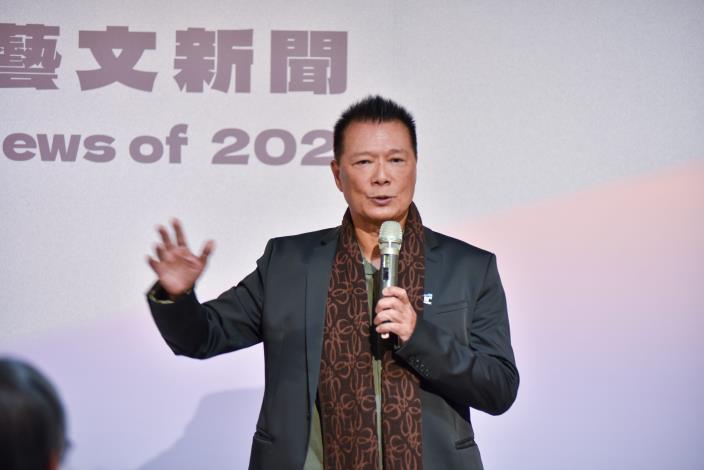 臺北市文化局蔡詩萍局長於《2025年度十大藝文新聞》記者會 (北藝大藝管所提供)