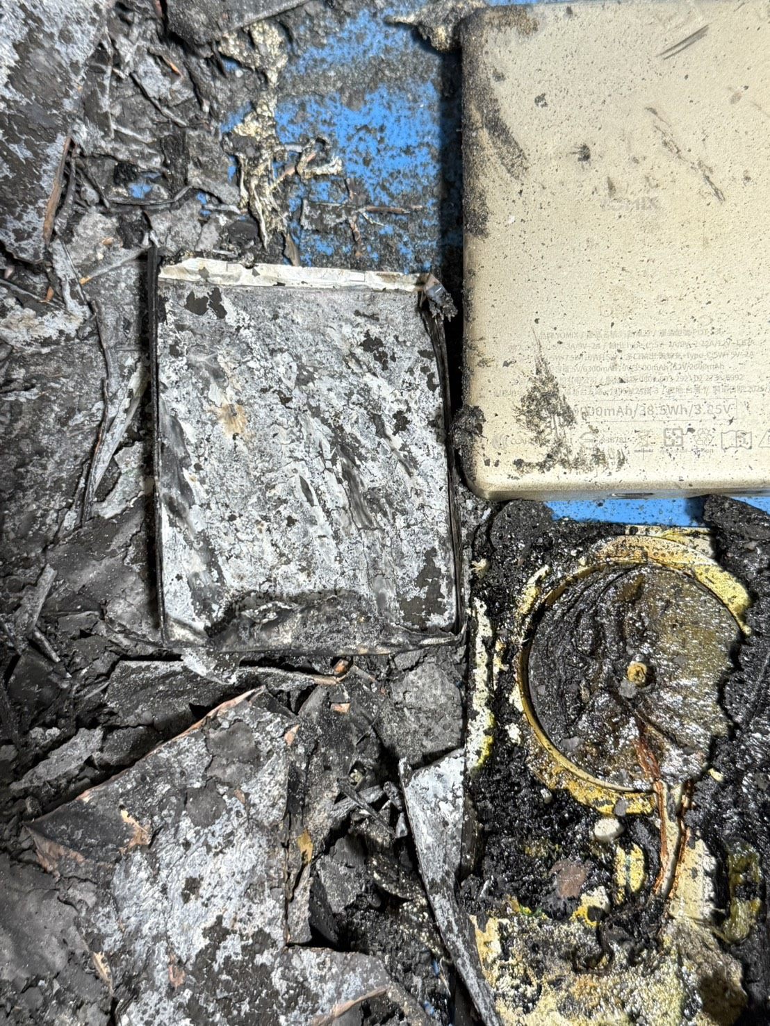 行動電源爆炸實景