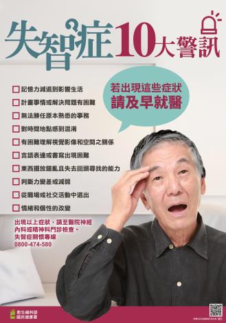 衛生福利部-失智症十大警訊