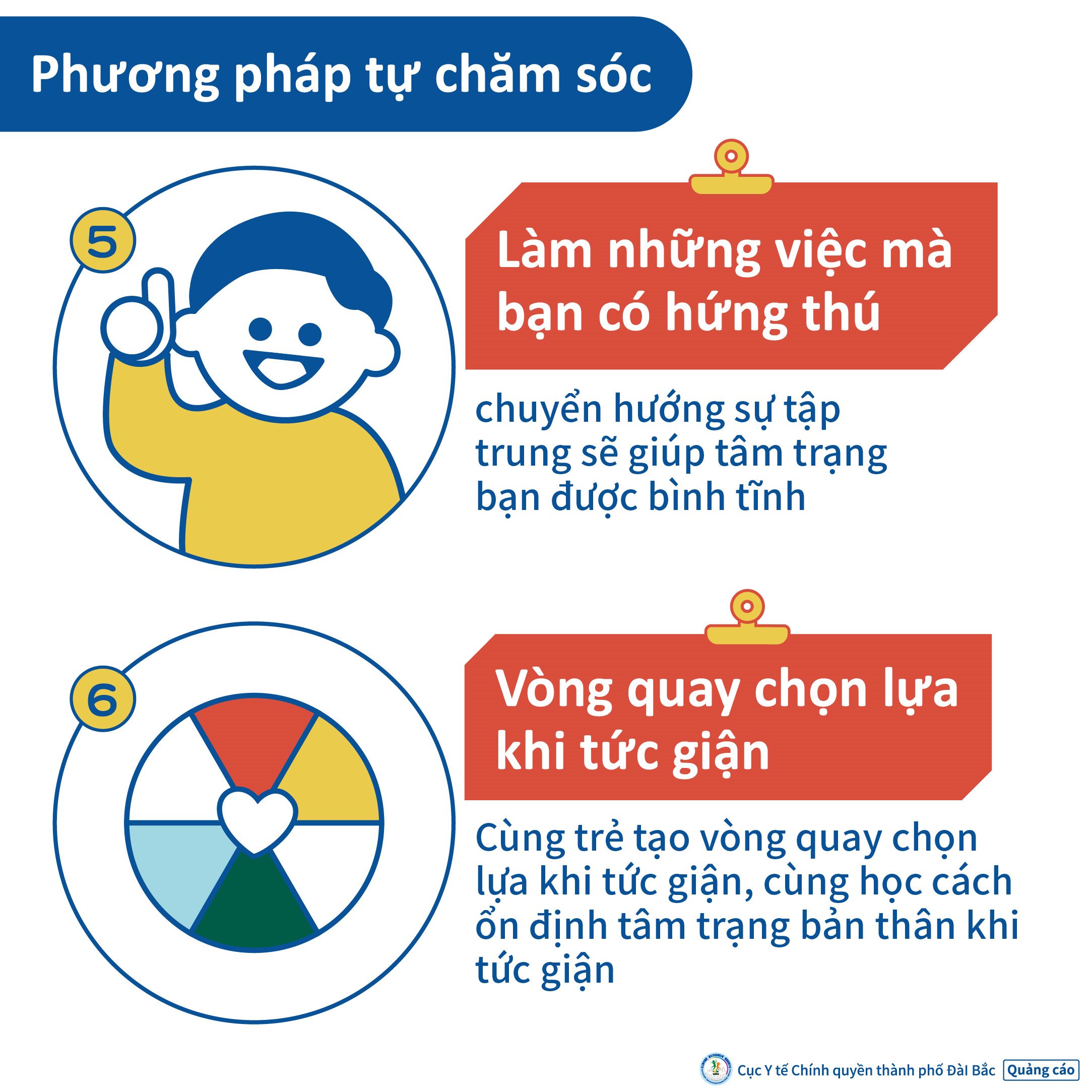 (V) Làm những việc mà bạn có hứng thú (VI) Vòng quay chọn lựa khi tức giận