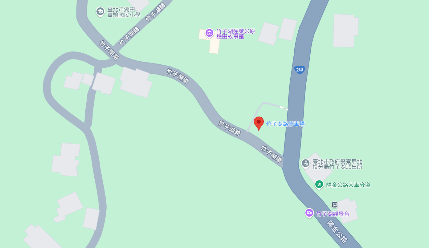 竹子湖入口停車場地圖