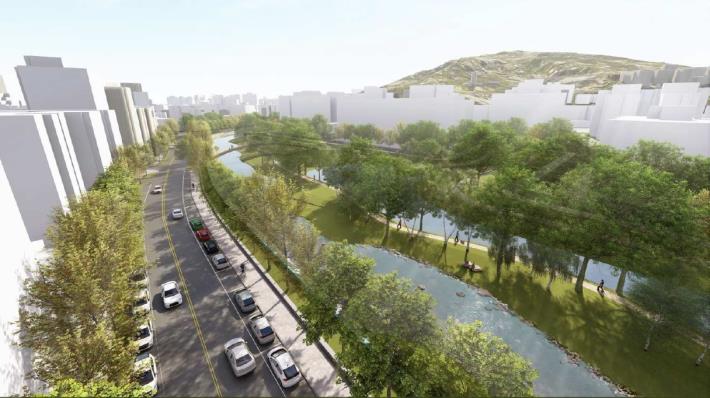「磺港溪再造計畫」榮獲2020台灣景觀大賞「環境規劃設計類-優質獎」(願景圖)