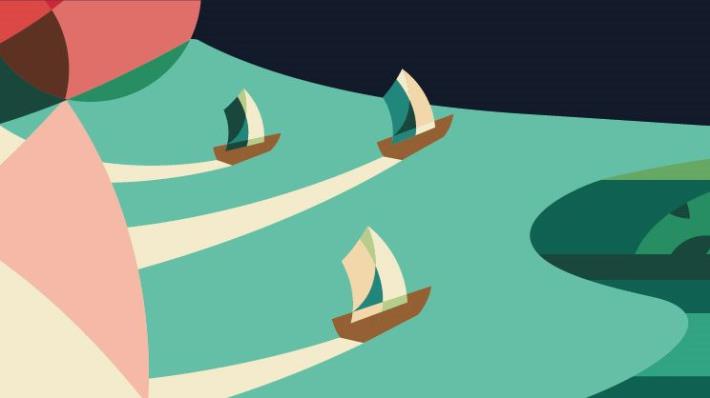 松河街旁的基隆河堤壁 繪本風格訴說當地故事(慈祐里)(設計圖)