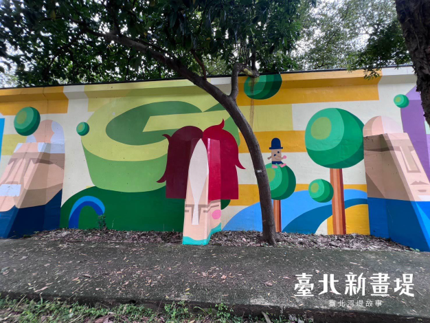 設計師吳限  巧妙的利用扶壁設計人物臉孔 增加許多趣味性