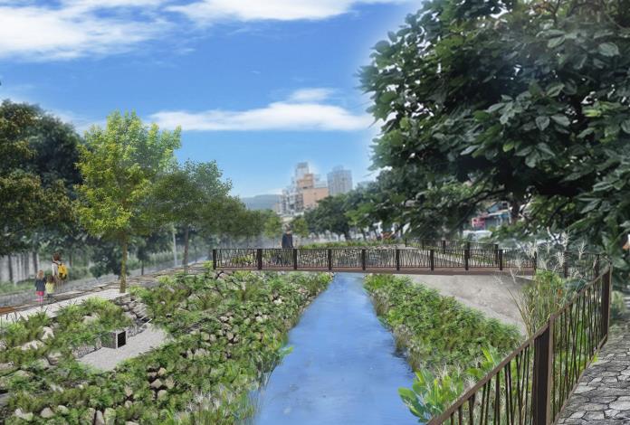 貴子坑溪模擬圖