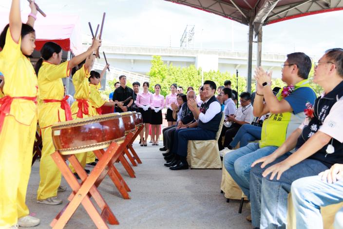 百齡抽水站新建工程開工 今天(10月2日)開工動土 (1)