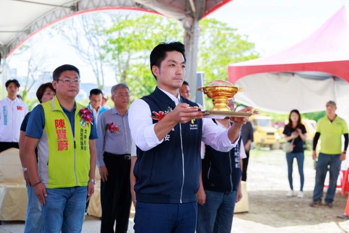 百齡抽水站新建工程開工 今天(10月2日)開工動土 (5)