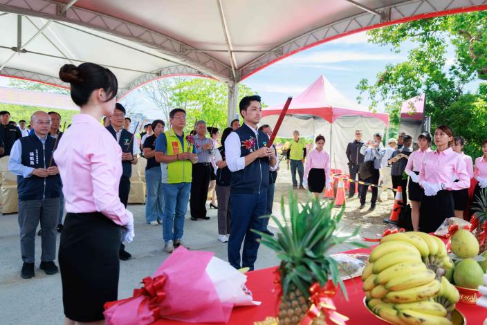 百齡抽水站新建工程開工 今天(10月2日)開工動土 (9)