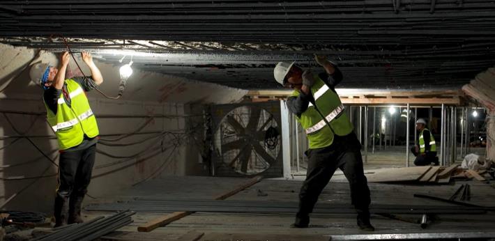 北市雨水下水道延壽計畫以15年為週期循序且持續推動 圖為康樂街雨水下水道結構修補工程