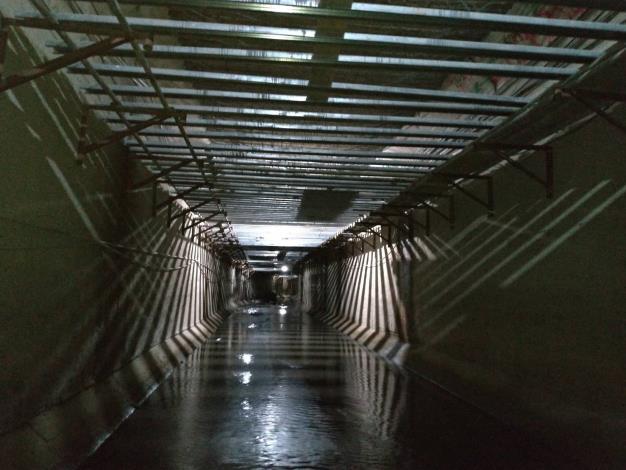 北市雨水下水道延壽計畫以15年為週期持續推動 圖為康樂街雨水下水道結構修補工程
